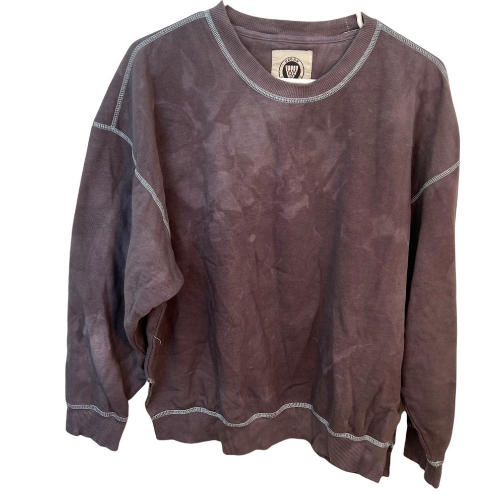 Urban Outfitters Unisex Size Medium Bobby Sweatshirt Dark Gray Sun Dye Cotton